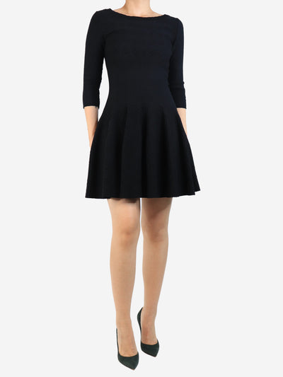 Black stretch-woven mini dress - size UK 10 Dresses Alaia 