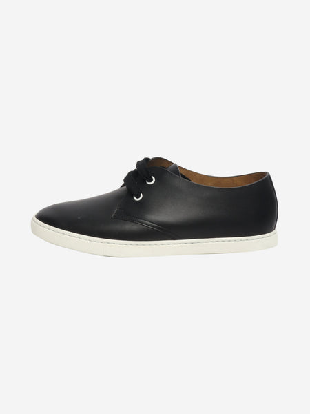 Black leather trainers - size EU 39 (UK 6) product image