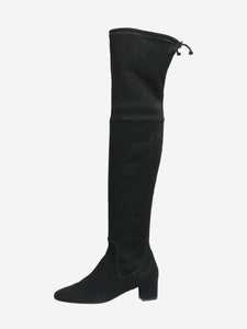 Stuart Weitzman Black suede knee-high boots - size EU 37.5