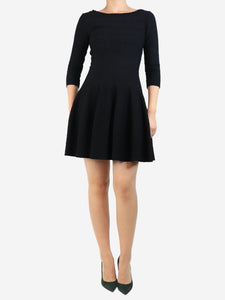 Alaia Black stretch-woven mini dress - size UK 10