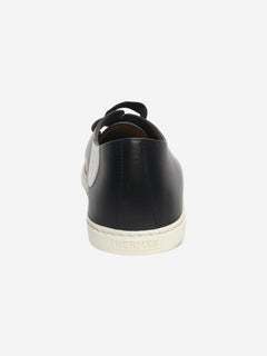 Black leather trainers - size EU 39 (UK 6) Trainers Hermes 