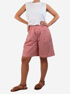 Daniela Gregis Red and white striped shorts - size