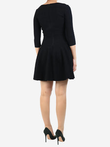 Alaia Black stretch-woven mini dress - size UK 10