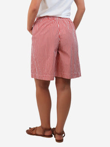 Daniela Gregis Red and white striped shorts - size