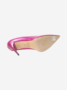 Jimmy Choo Pink patent pointed-toe pumps - size EU 39.5