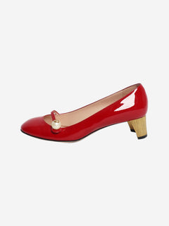 Red Patent Mary-Jane heels - size EU 38.5 (UK 5.5)