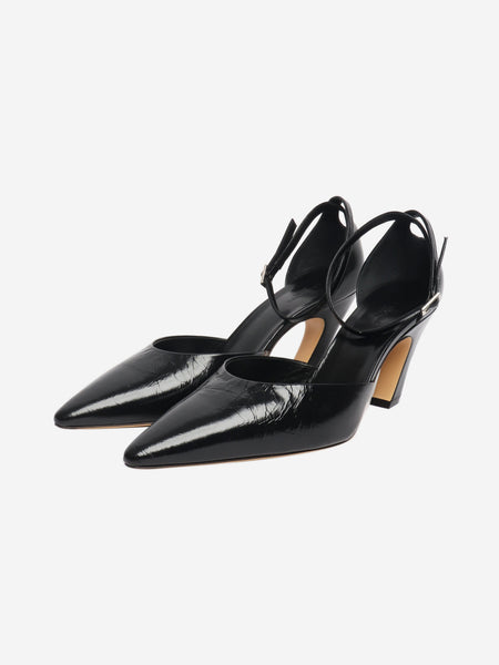 Black Victoria leather pumps - size EU 42 alternate image
