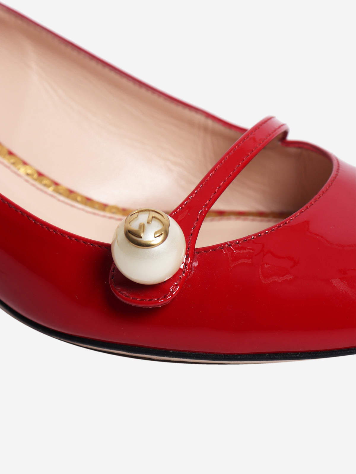 Red Patent Mary-Jane heels - size EU 38.5 (UK 5.5)