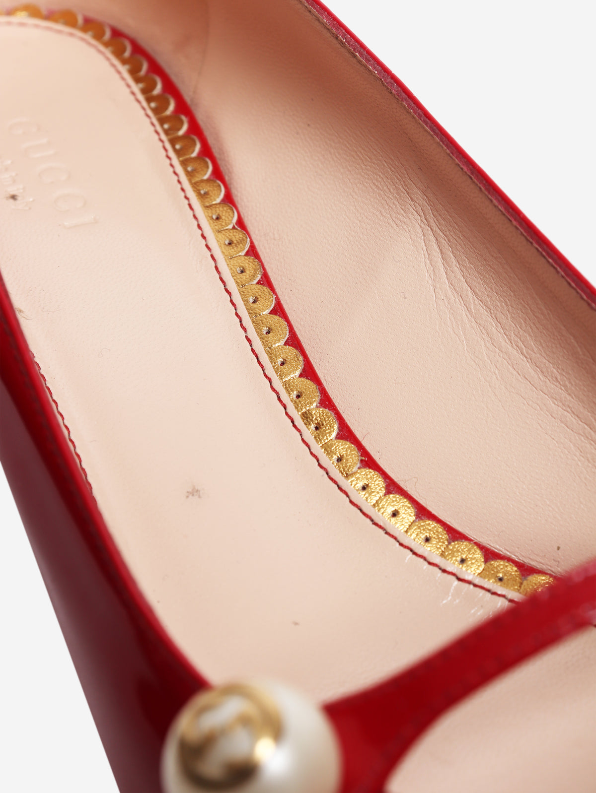 Red Patent Mary-Jane heels - size EU 38.5 (UK 5.5)