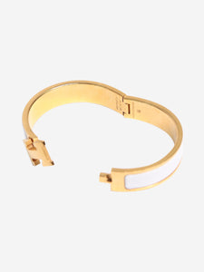 Hermes White Clic H bracelet