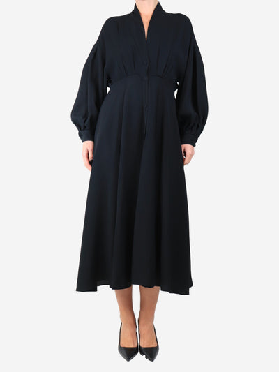 Black crepe midi dress - size UK 8 Dresses Forte Forte 