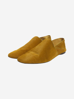Chartreuse Pascale ponyskin slippers - size EU 42 Flat Shoes Tove 