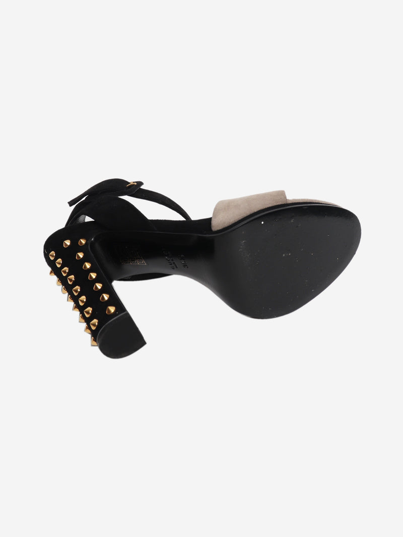 Black gold stud heels - size EU 38.5 (UK 5.5) Heels Gucci 