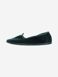 Vibi Venezia Dark green velvet ballet flats - size EU 37