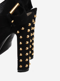 Black gold stud heels - size EU 38.5 (UK 5.5) Heels Gucci 