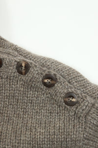 Jenni Kayne Brown cashmere roll-neck jumper - size M