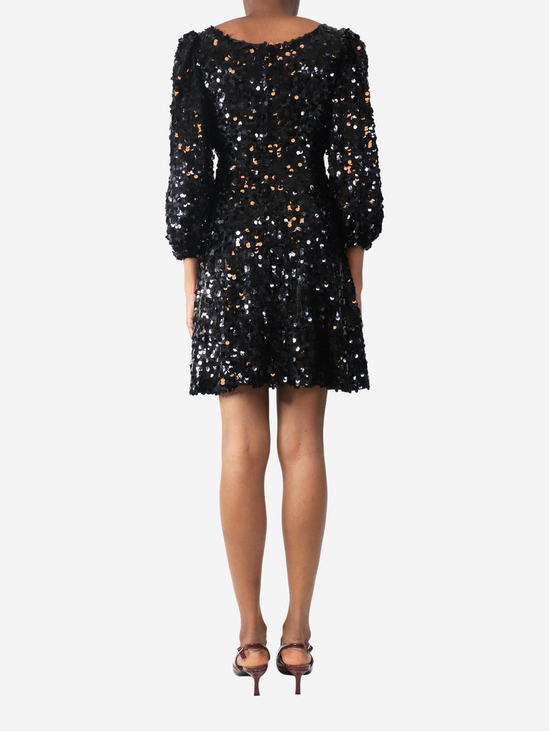 Dolce & Gabbana pre-owned black sequin mini dress