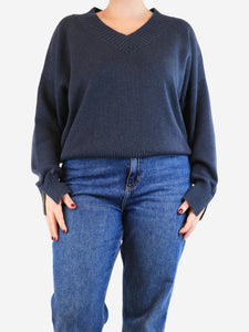 Brunello Cucinelli Navy cashmere sweater - size