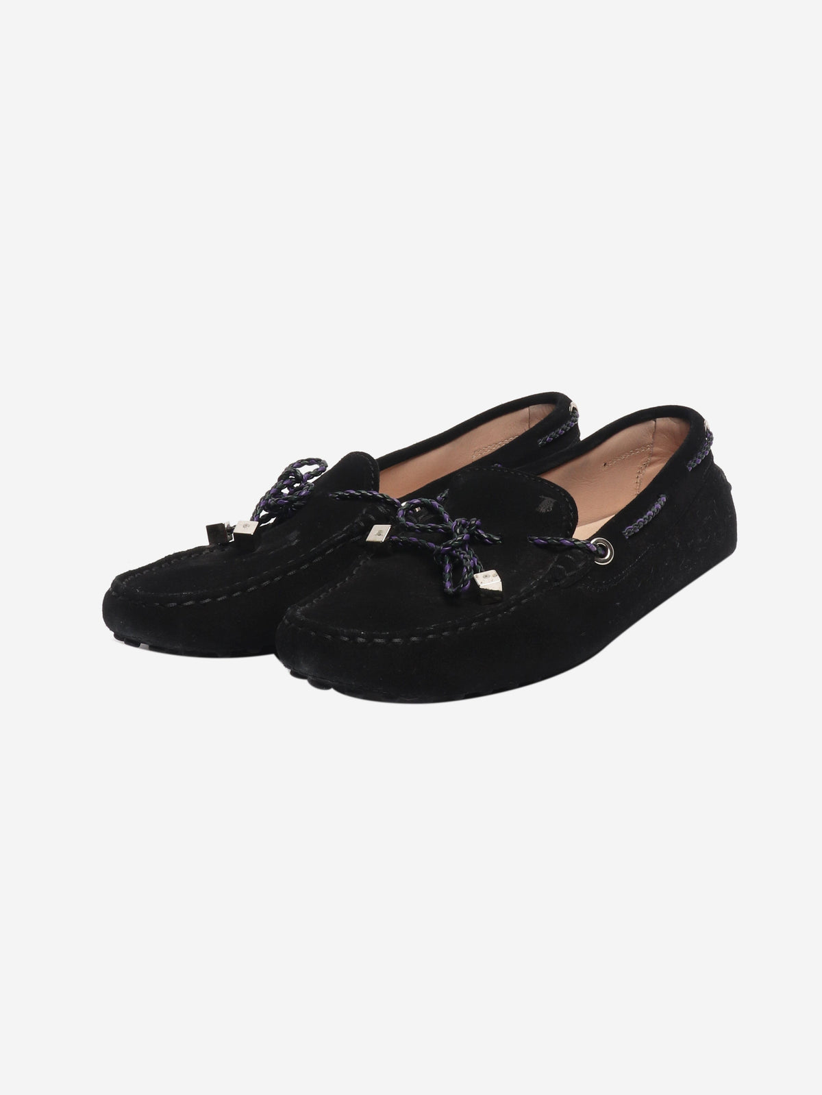 Black suede Gommino loafers - size EU 38.5 (UK 5.5) Gloves Tods 