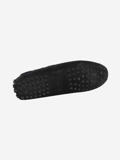 Black suede Gommino loafers - size EU 38.5 (UK 5.5) Gloves Tods 