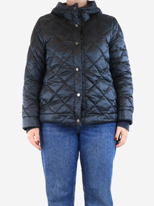 Max Mara Navy The Cube reversible quilted jacket - size UK 16