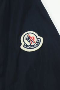 Moncler Blue hooded drawstring shell jacket - size UK 10