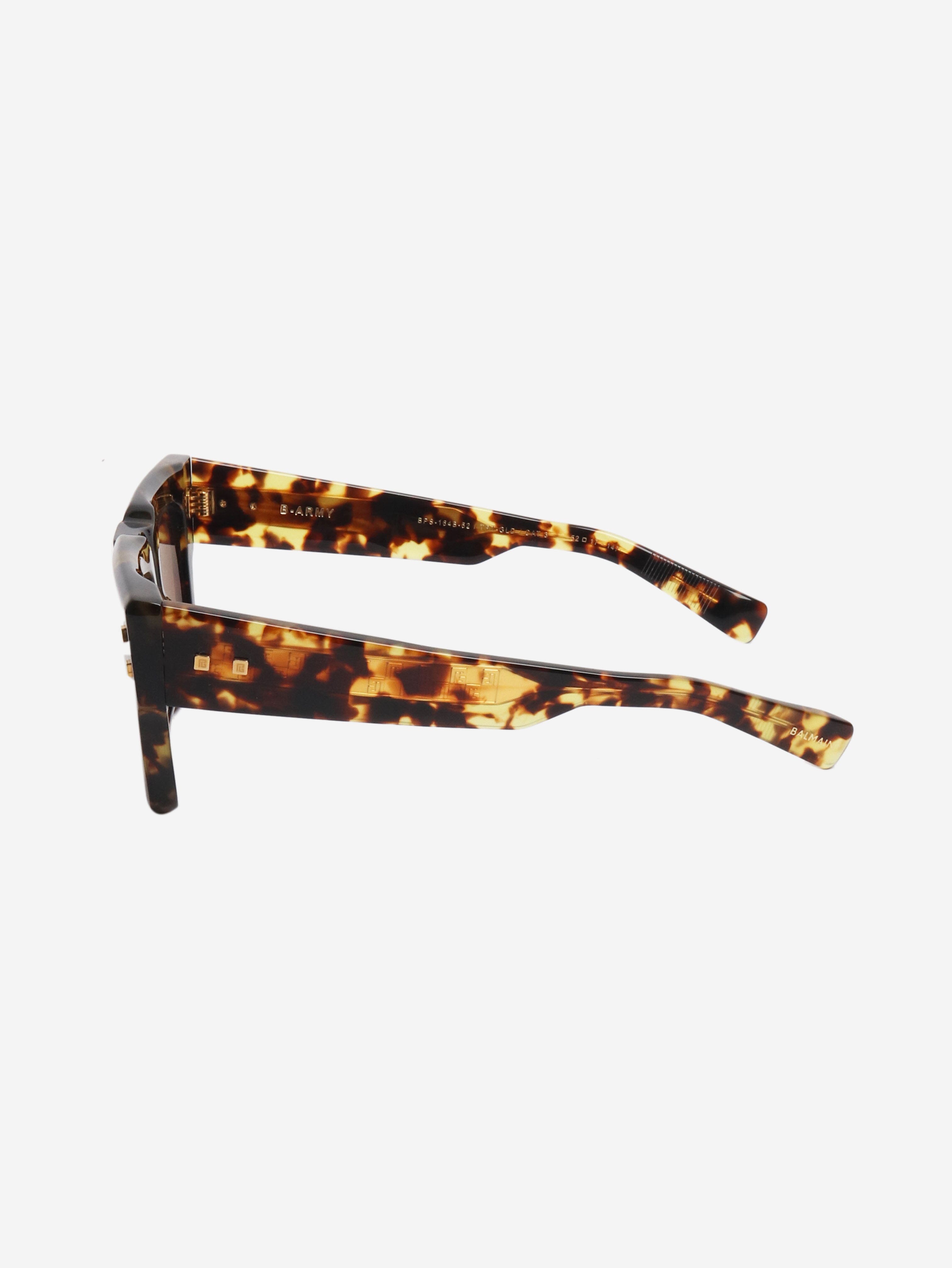 Brown tortoise shell sunglasses Sunglasses Balmain 