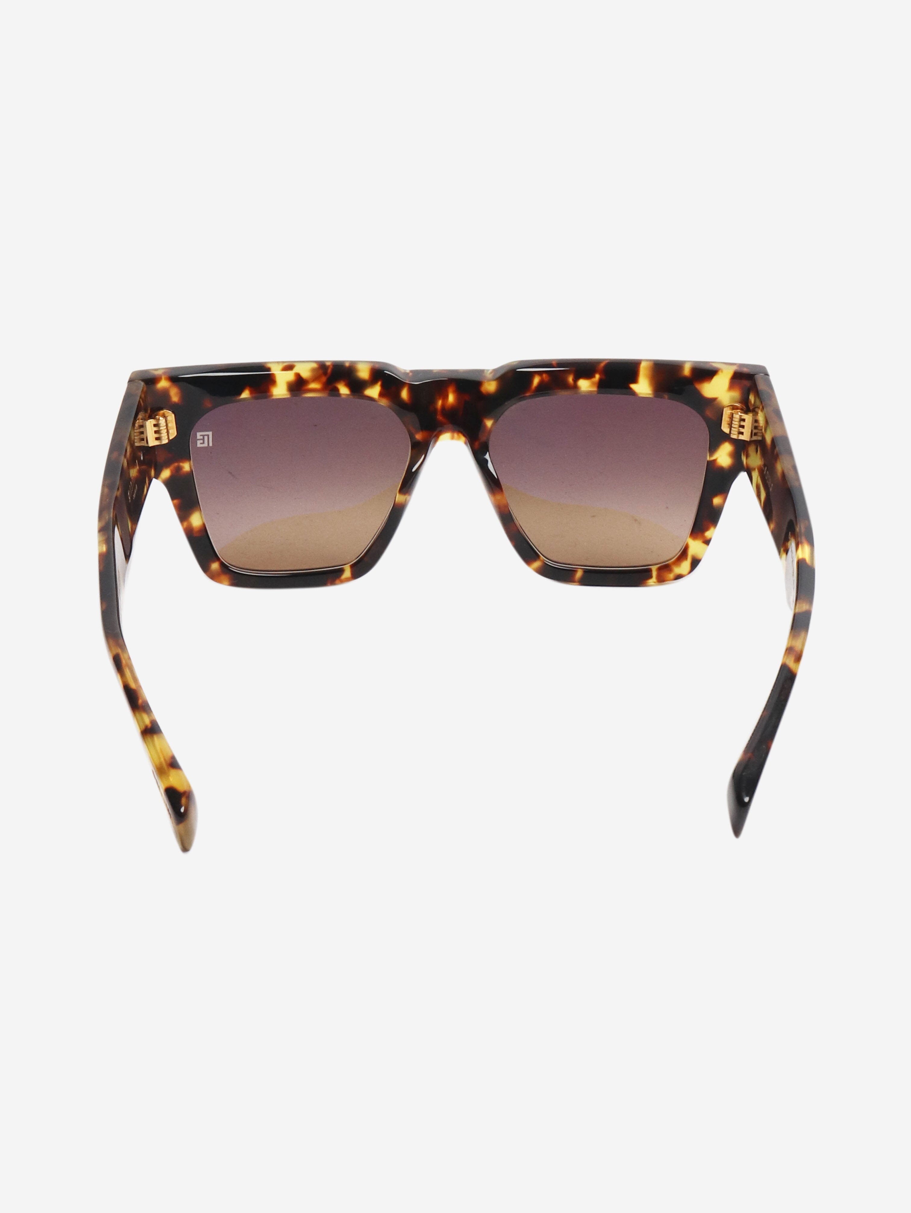Brown tortoise shell sunglasses Sunglasses Balmain 