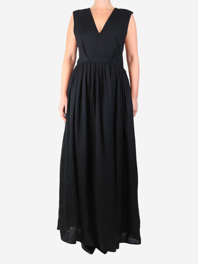 Black sleeveless linen dress - size M Dresses Heidi Merrick 