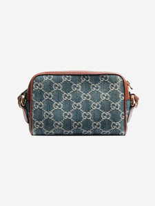 Gucci Blue Ophidia GG jacquard denim mini bag