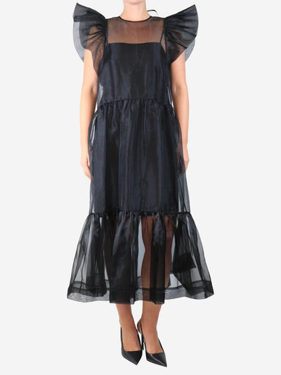 Black sheer midi dress - size S Dresses Jonathan Simkhai 