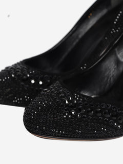 Black diamante heels - size EU 39 Heels Gucci 