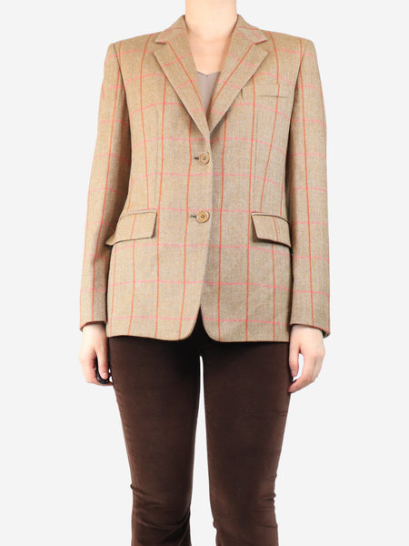 Brown wool blazer - size UK 10 product image