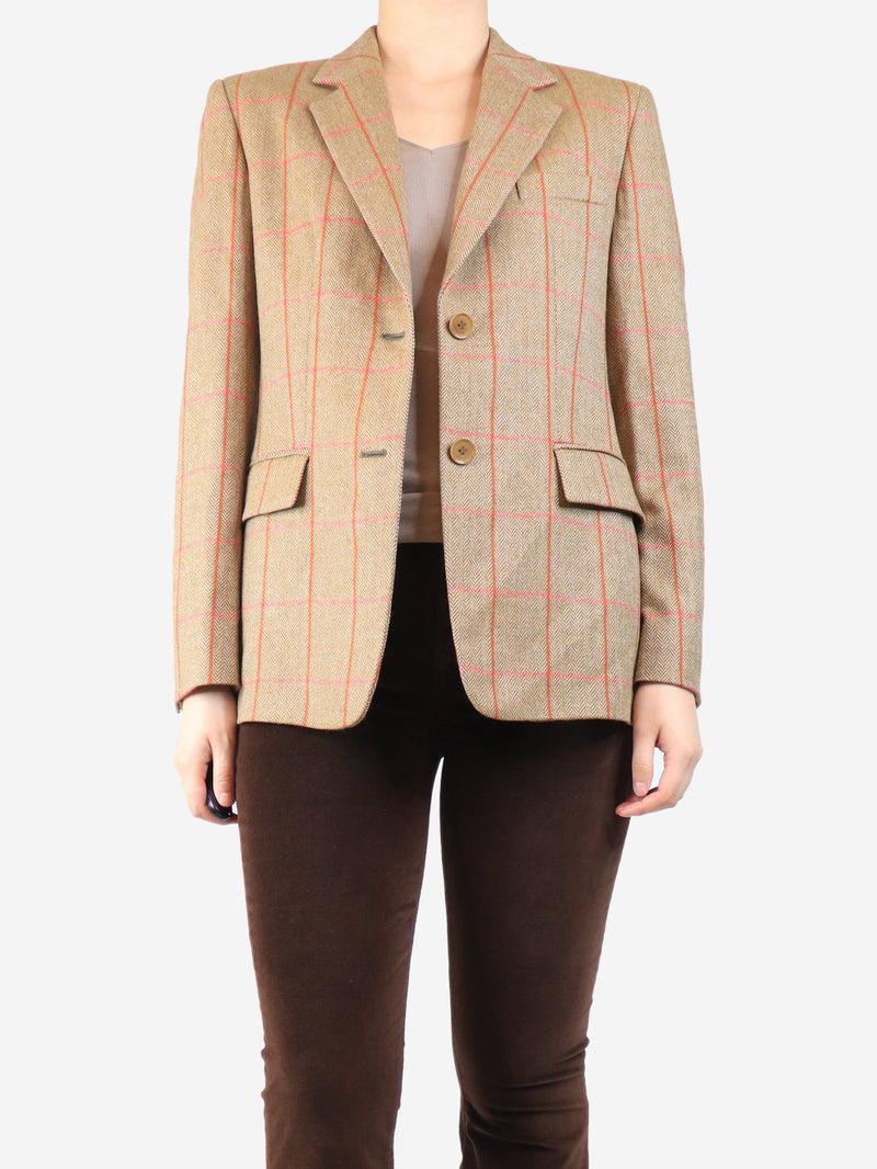 Brown wool blazer - size UK 10 Coats & Jackets Max Mara 