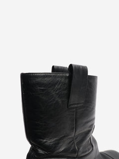 Black leather boots - size EU 38.5 (UK 5.5) Boots Chanel 