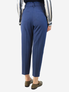 Brunello Cucinelli Blue wool tapered trousers - size UK 8