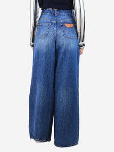 Chloe Blue wide leg jeans - size UK 10