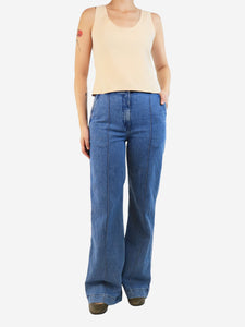 Another Tomorrow Blue straight leg jeans - size UK 10