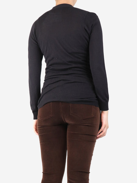 Brown thin knit cardigan - size M alternate image