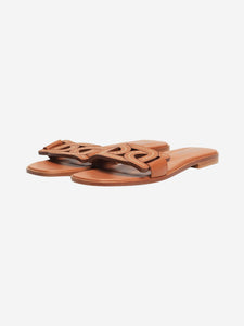 Tods Tan Catena leather sandals - size EU 38