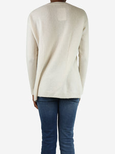 James Perse Cream cashmere crewneck jumper - size XS