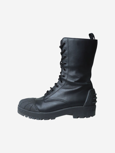 Black D-Major ankle boots - size EU 40.5 (UK 7.5) Boots Christian Dior 