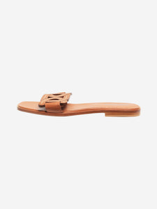Tods Tan Catena leather sandals - size EU 38