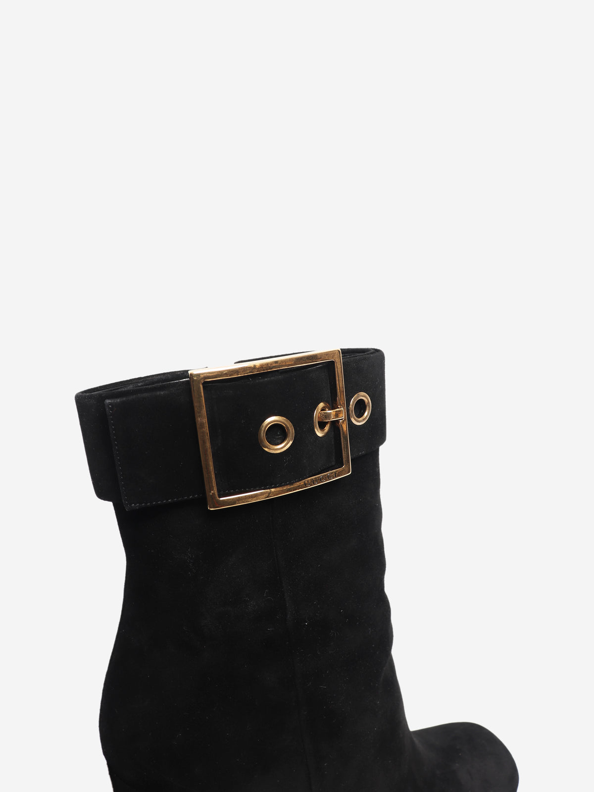 Black suede ankle boots - size EU 39