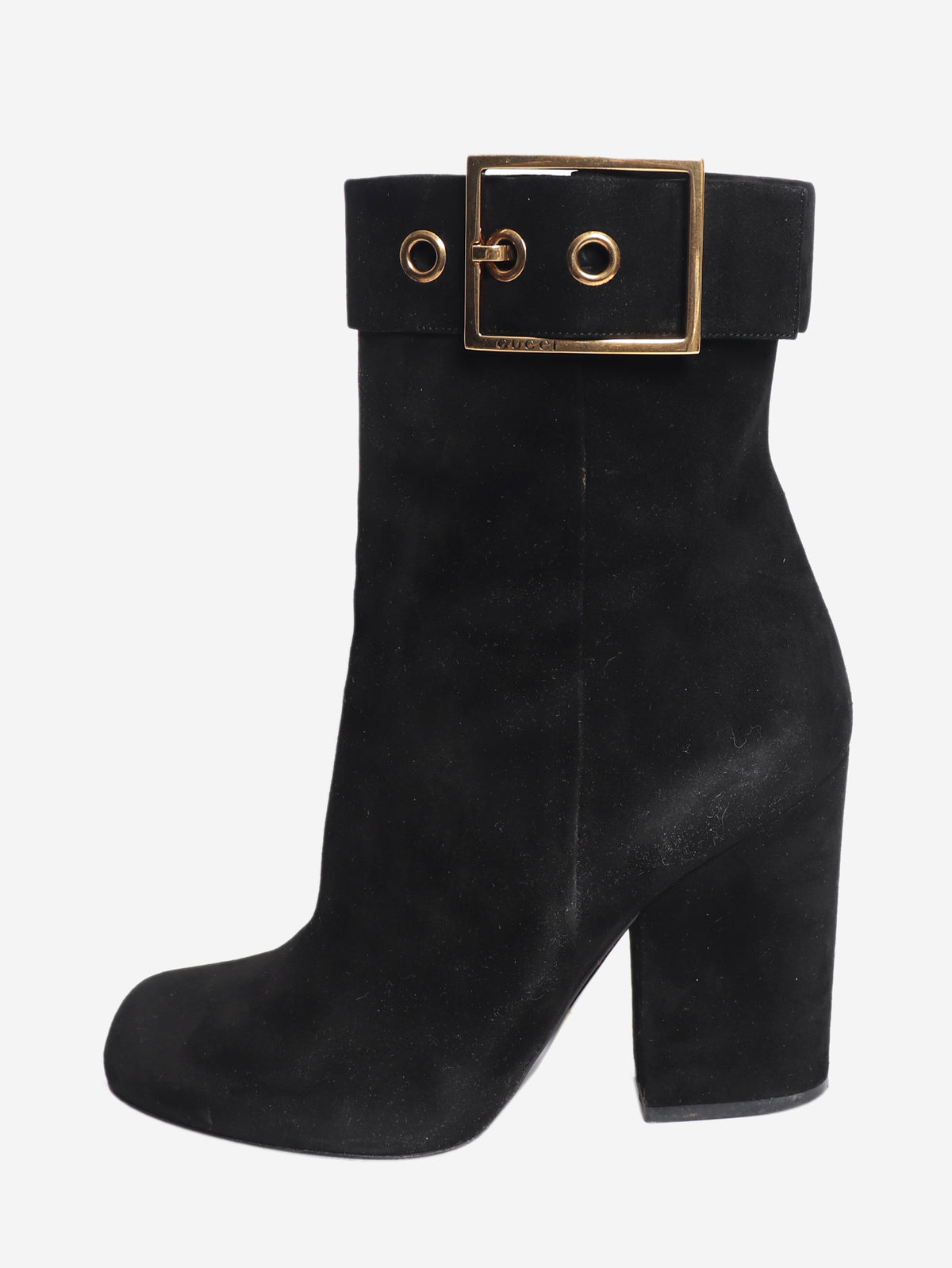 Black suede ankle boots - size EU 39