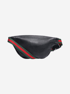 Gucci Black leather bum bag