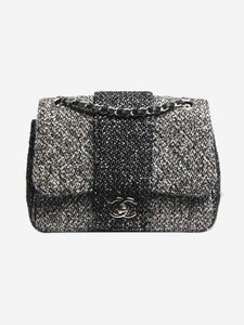 Chanel Chanel Black boucle and sequin 2015-2016 flap bag