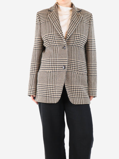 Neutral tweed check blazer - size UK 6 Coats & Jackets Toteme 