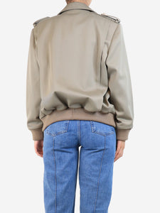 Louis Vuitton Khaki wool jacket - size UK 10