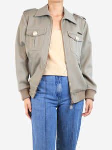 Louis Vuitton Khaki wool jacket - size UK 10